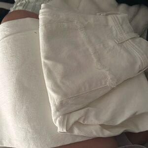 White beach wide leg distressed jeans size 00/24 by lucky brand